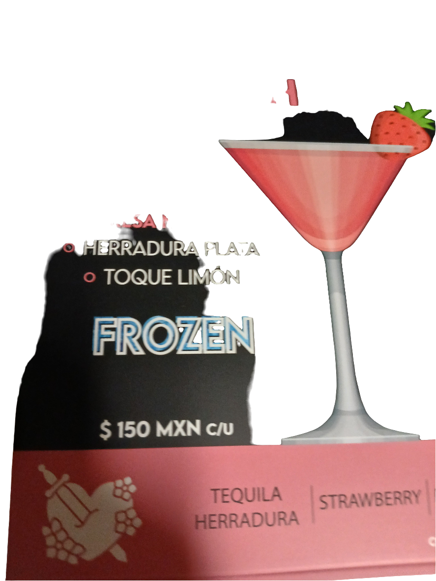 PUBLICIDAD Margarita fresa $150 y despeshot fresa $40