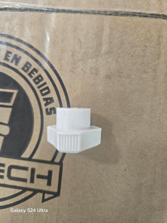 Tuerca blanca  acrílicos
